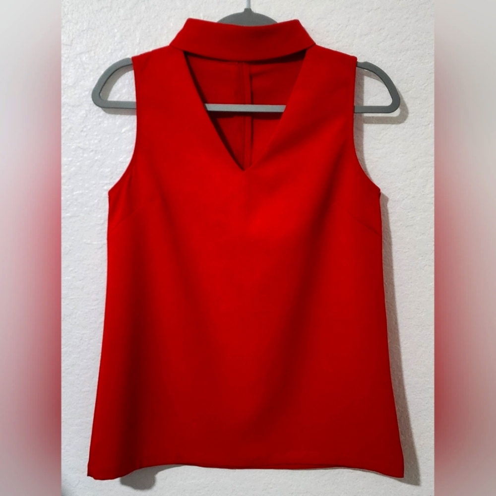 Love Lulu Red Halter Neck Top.  Size S